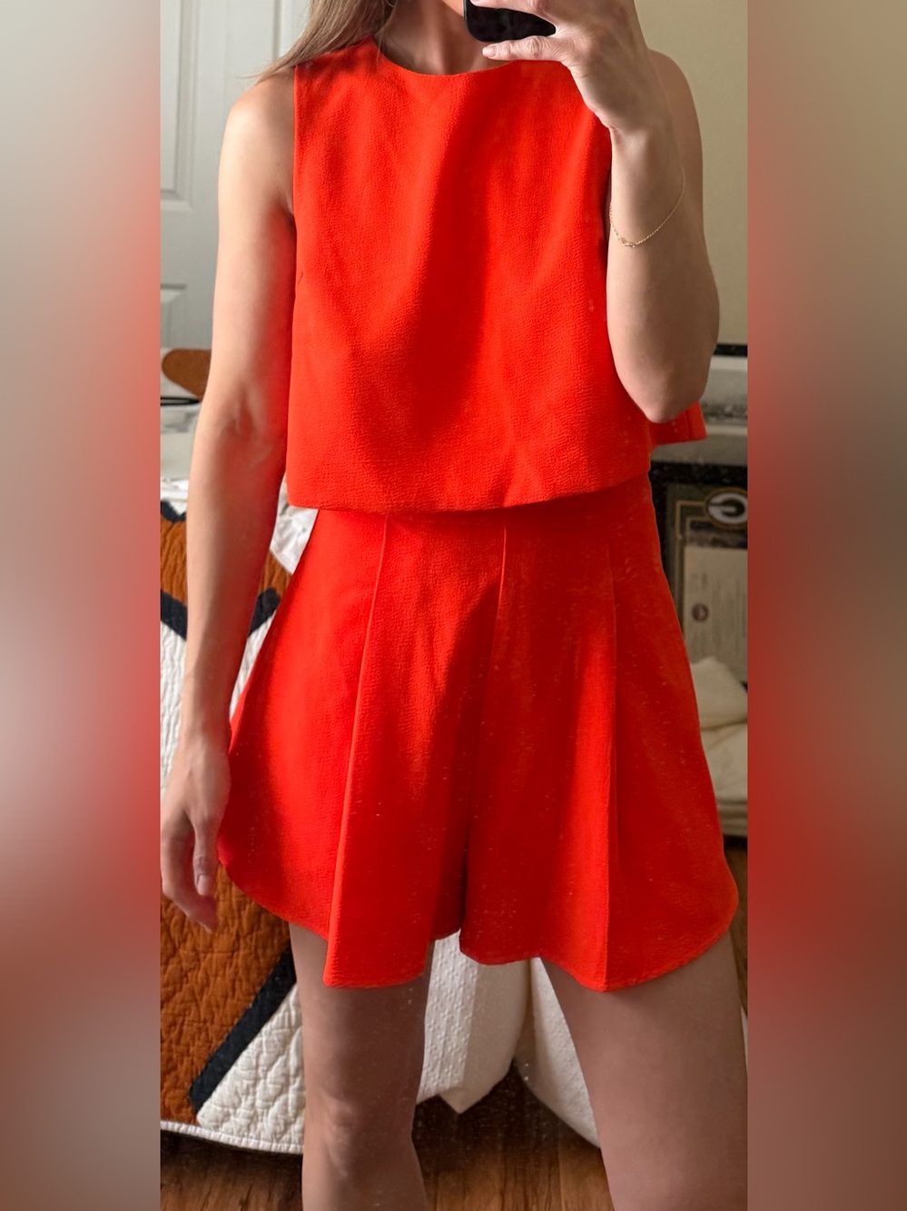 vestique Orange Textured Set